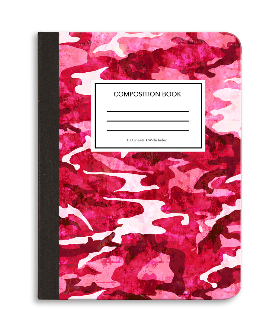 Pink Camo Composition Notebook
